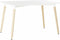 DKD Home Decor - Eettafel - 120 x 80 x 74 cm - Wit Berken MDF