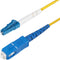 Startech.com SPSMLCSC-OS2-5M - Glasvezel Kabel - LC naar SC (UPC) OS2 Single Mode Simplex 5m 40G/100G Laser Optimized Geel