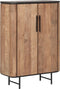 DTP Home Cupboard Soho low, 2 doors,130x90x40 cm, recyceld teakwood and mortex
