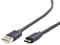 Gembird USB Cable Type-C(M)-AM - USB 2.0 - 1m - Zwart
