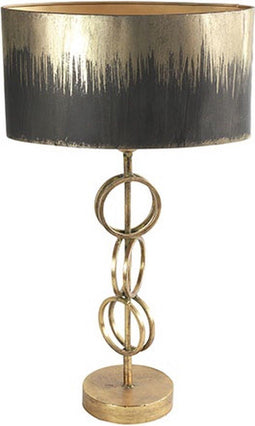 Tafellamp goud - E27 - L15B35,5H61CM