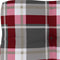 vidaXL - Palletkussen - ruitpatroon - 80x40x12 - cm - stof - ruitpatroon - rood