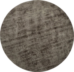 J-Line tapijt Rond Handgemaakt - polyester - grijs