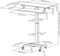VDD Gaming Bureau - Zit Sta Laptoptafel - Verrijdbaar - Hoogte verstelbaar 80-120 cm - Zwart