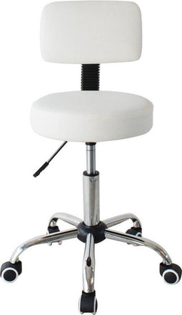 Werkkruk met rugleuning - kapperskruk - zadelkruk - tabouret - hoogte verstelbaar