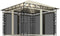 vidaXL - Prieel - met - klamboe - LED-lichtslinger - 180 - g/m² - 3x3x2,73 - m - crème