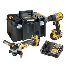DeWalt DCK2026P2T-QW - Combiset DCD805 + DCG405 - 18 V XR 2×5,0 Ah - zwart geel (2 stuks)