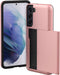 imoshion Hoesje Geschikt voor Samsung Galaxy S21 Hoesje - Ruimte voor 2 pasjes - imoshion Backcover met pasjeshouder - Rosé Goud