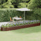 vidaXL - Plantenbak - 507x100x36 - cm - gepoedercoat - staal - bruin