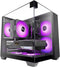 Mars Gaming MC-VISIONM - Mini Tower PC - Micro ATX Mini-ITX - Gehard glas - Zwart