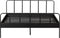 WOOOD Mees Tweepersoonsbed - Metaal - Zwart - 90x208x165