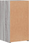 vidaXL - Nachtkastje - 35x34x65 - cm - bewerkt - hout - grijs - sonoma - eikenkleurig