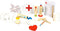 Speelkoffer Dokter - Dokterskoffer met houten instrumenten - Multicolor
