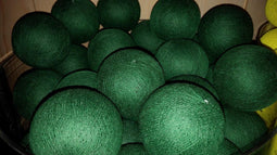 5 stuks Cotton Ball Donkergroen