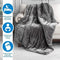 Cottonblue Verzwaringsdeken - Sherpa fleece - 6,8 kg - 122 x 183 cm - Grijs