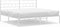 vidaXL - Bedframe - met - hoofdbord - metaal - wit - 200x200 - cm