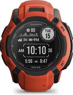 Garmin Instinct 2X Solar - Smartwatch - Zonne-energie - Rood