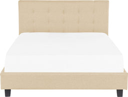 ROCHELLE - Tweepersoonsbed - Beige - 160 x 200 cm - Polyester