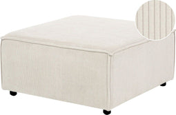 APRICA - Ottomaan - Wit - Corduroy