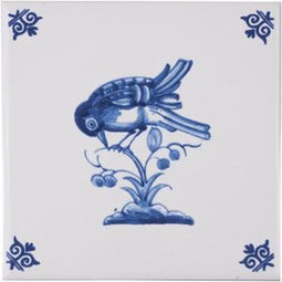 Tegel vogel Royal Delft
