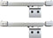 vidaXL - Schuifdeur - met - zachte - stops - 90x205 - cm - ESG-glas - en - aluminium