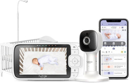 Hubble Connected Nursery Pal SkyView - Babyfoon - 5" HD-scherm - wit