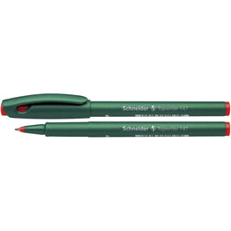 Schneider fineliner - fibrepen - Topwriter 147 - lijnbreedte 0, 6mm - rood - S-1472