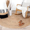 Fraai - Jute vloerkleed - Rond 150cm - Natuurlijk bruin