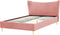 CHALEIX - Tweepersoonsbed - Roze - 160 x 200 cm - Fluweel