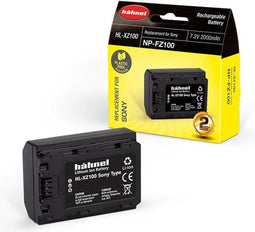 Hähnel HL-XZ100 - Li-Ion accu vervanger voor Sony NP-FZ100 - 2000 mAh - Zwart