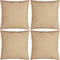 vidaXL - Sierkussens - 4 - st - 60x60 - cm - stof - beige