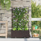 vidaXL - Tuinplantbak - met - Trellis - 2 - st - Bruin - 80x40x143 - cm