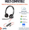 Poly Blackwire 3300 - Headset - USB Type-A en Type-C - Ruisonderdrukking - Zwart