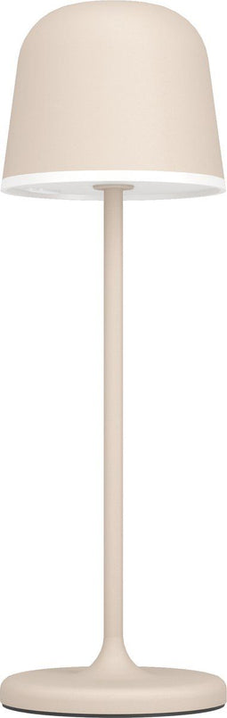 EGLO Mannera - Tafellamp - Aanraakdimmer - Zandkleur/Wit - Draadloos - 34 cm