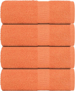vidaXL - Gastendoekjes - 4 - st - 30x50 - cm - 360 - g/m² - 100% - katoen - oranje