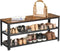 Goliving Schoenenrek - Schoenenbank - 3 lagen - Industrieel - Bruin/Zwart - 80 x 30 x 45 cm