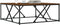 vidaXL - Salontafel - 100x100x40 - cm - bewerkt - hout - bruin - eikenkleur