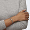 Twist armband - Rodium toplaag - Sprankelende witte kristallen - Wit