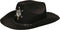 Atosa Carnaval verkleed Cowboy hoed Kentucky - zwart - volwassenen - Western Sheriff thema