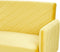 SENJA - Slaapbank 3-zits - Geel - Fluweel