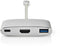 Nedis CCTB64765AL02 - USB-C naar HDMI Kabel - 20cm - Zilver