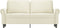 vidaXL - Tweezitsbank - 140 - cm - fluweel - crèmekleurig