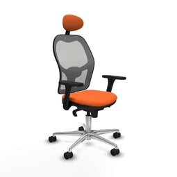 Jorquera Piqueras y Crespo 3D086N1 - Bureaustoel met hoofdsteun - Verstelbare hoogte - Oranje
