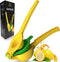 HI NATURE™ Citroenpers - Handmatige Citruspers - Roestvrij Zinklegering - Groen / Geel