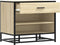 vidaXL - Schoenenbank - 60x40x53,5 - cm - bewerkt - hout - en - metaal - sonoma - eiken
