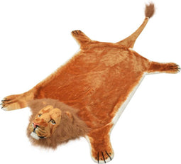 vidaXL - Leeuwenvloerkleed - pluche - 205 - cm - bruin