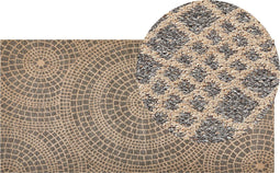 ARIBA - Jute vloerkleed - Grijs - 80 x 150 cm - Jute
