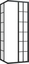 vidaXL - Douchecabine - 90x70x180 - cm - mat - ESG - zwart