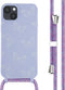 iMoshion Hoesje Geschikt voor iPhone 14 Plus Hoesje Met Koord - iMoshion Siliconen design hoesje met koord - Meerkleurig / Butterfly