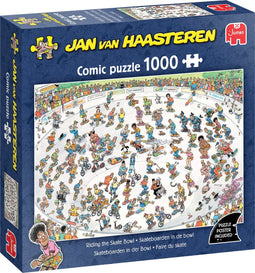 Jan van Haasteren - Skateboarden in de bowl - 1000 stukjes puzzel